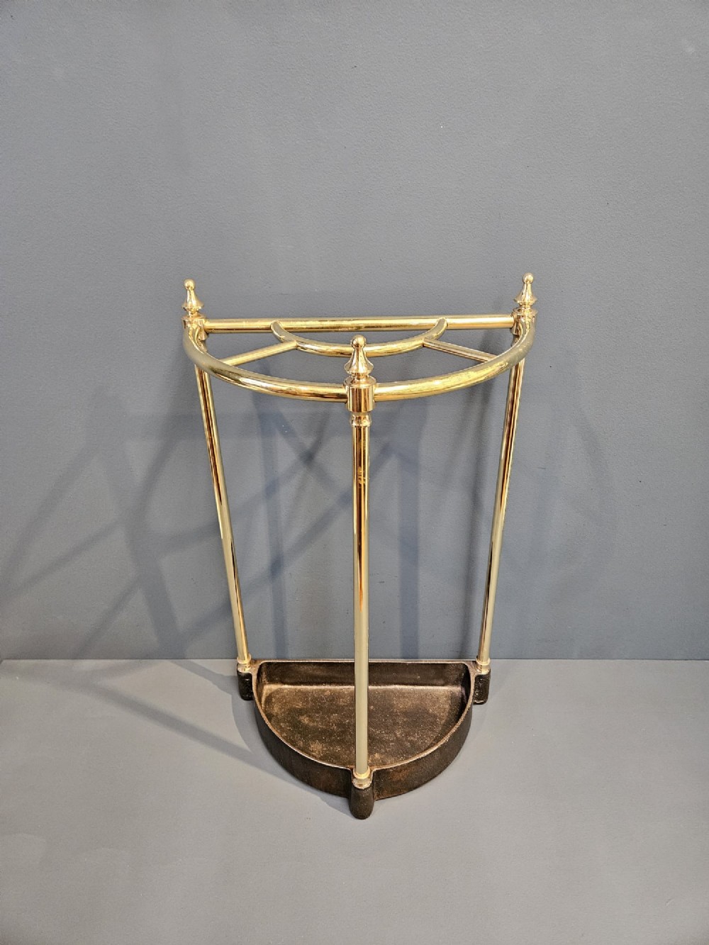 Victorian Brass and Cast Iron Stick Stand