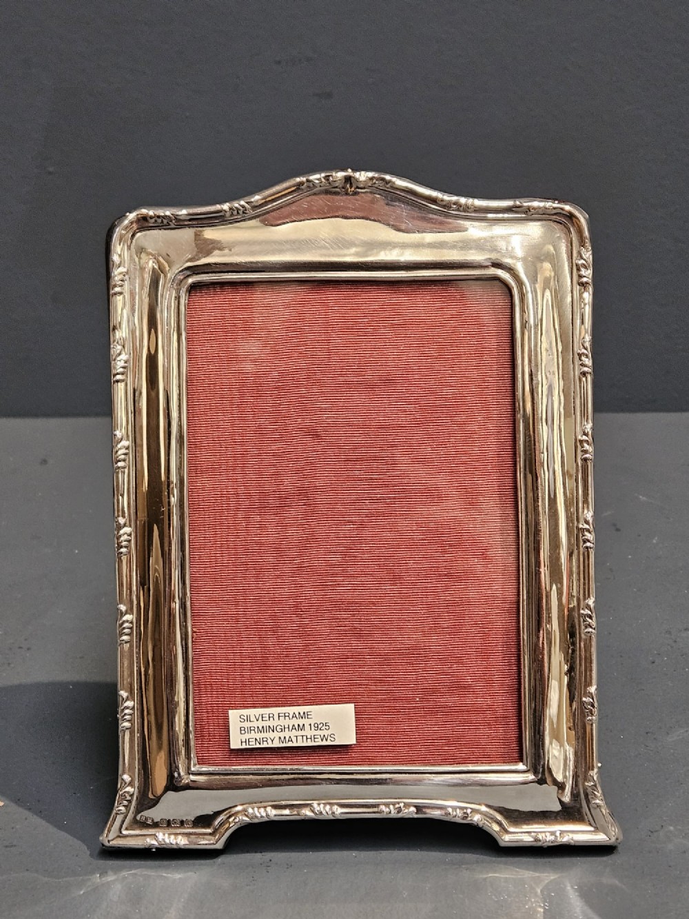 George V Silver Photo Frame by Henry Matthews