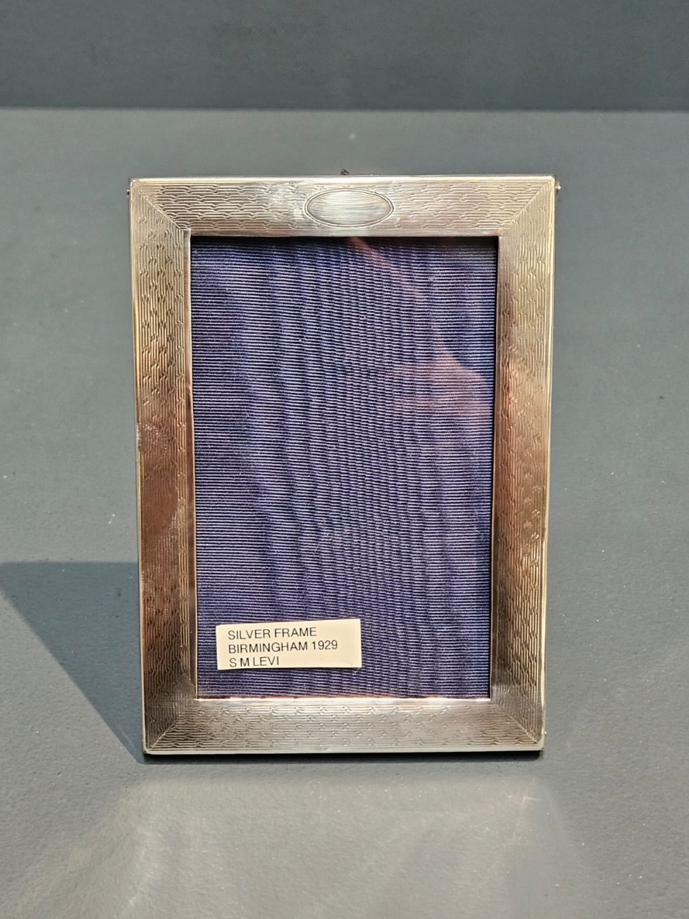 Small George V Engine Turned Silver Frame