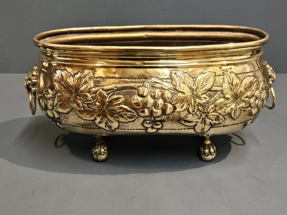 Victorian Brass Planter