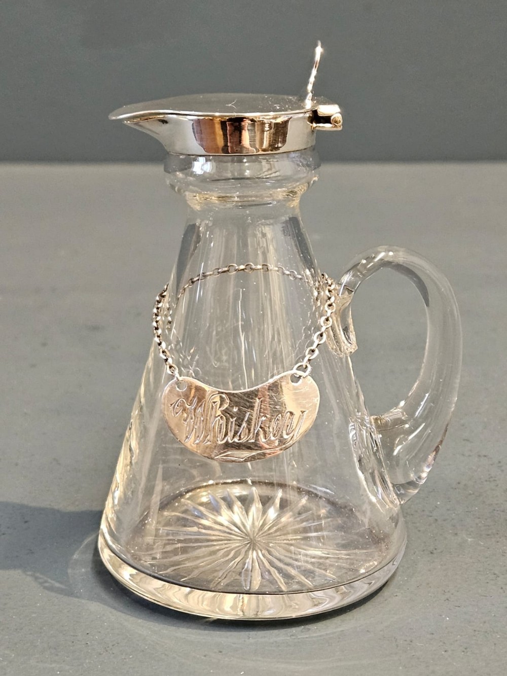 Hukin & Heath Silver Mounted Noggin and Label