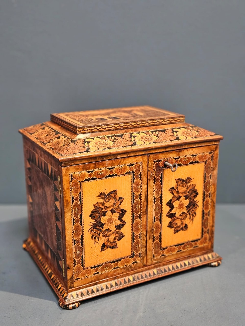 Outstanding Victorian Tunbridge Ware Box