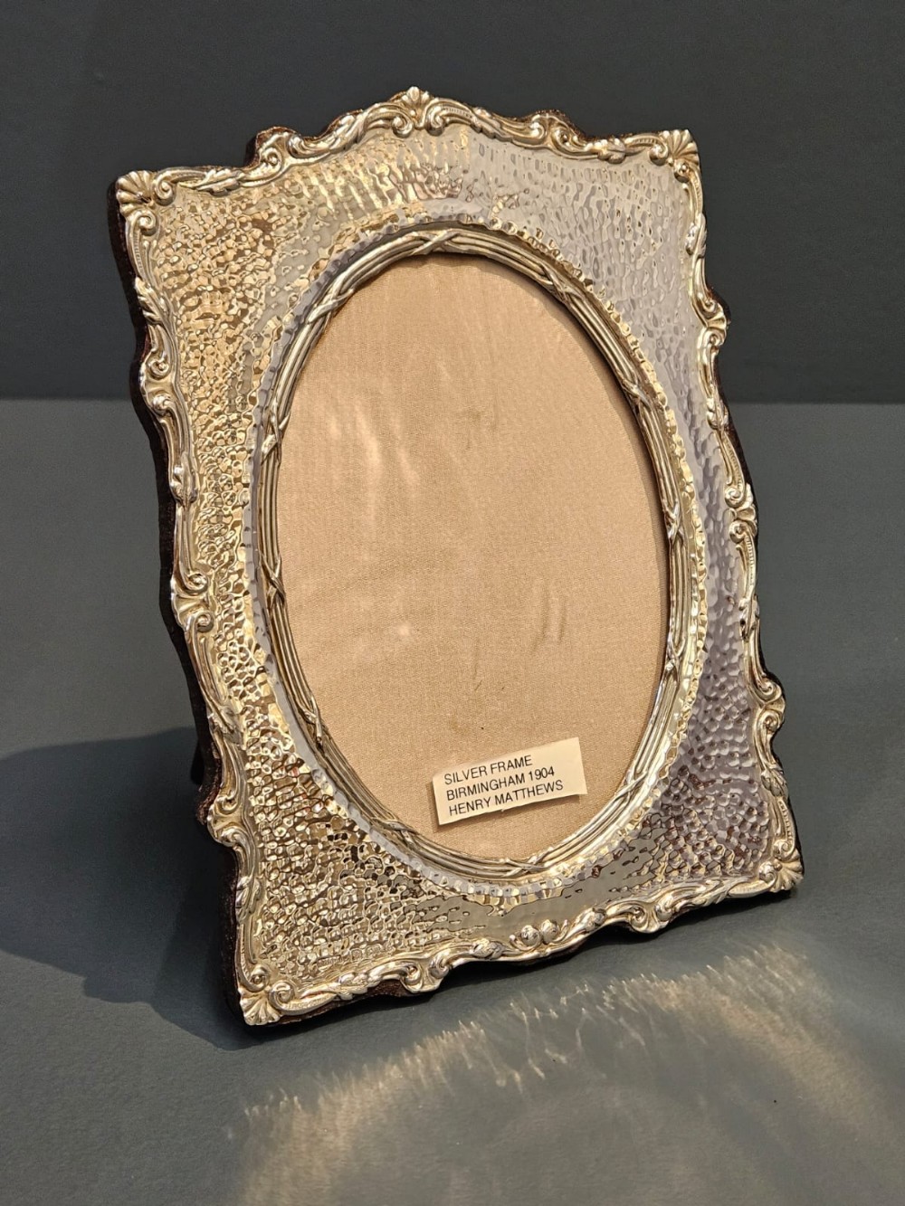Edwardian Planished Silver Photo Frame