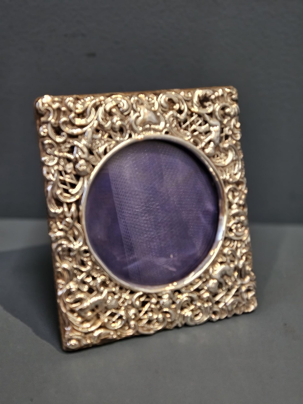 Victorian Chester Silver Photo Frame by William Comyns