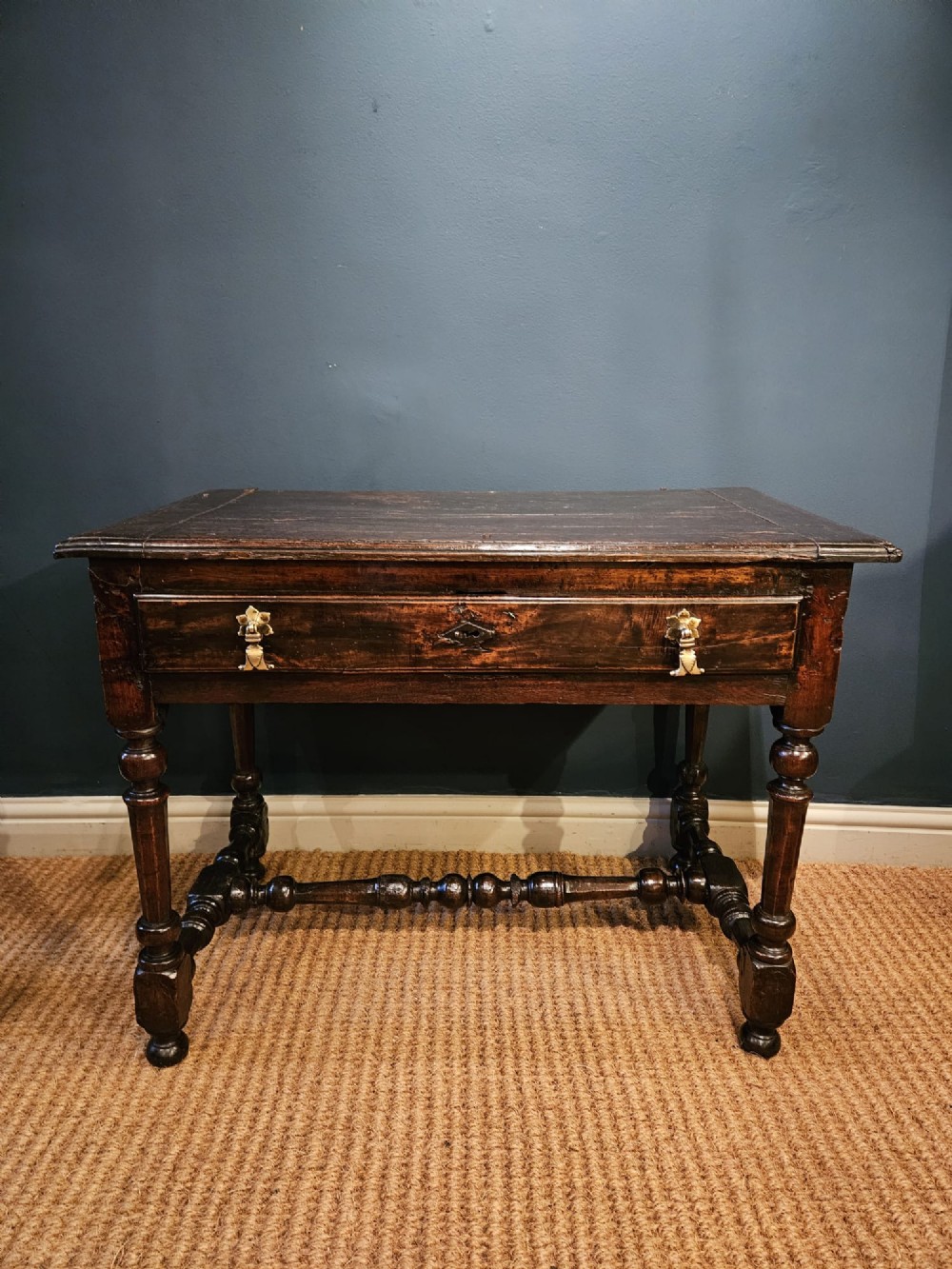 Georgian Oak and Elm Side Table