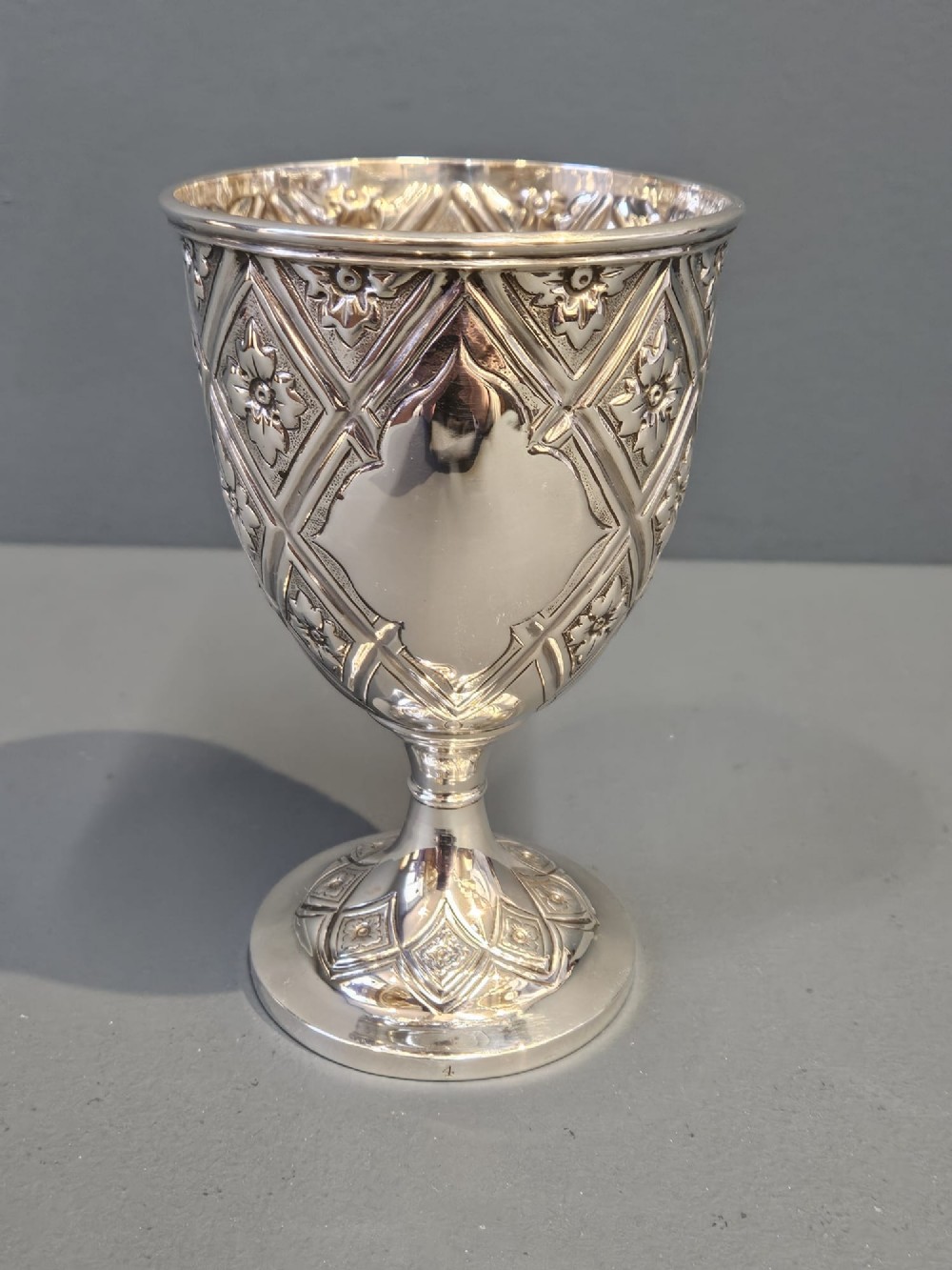 Superb Victorian Silver Goblet