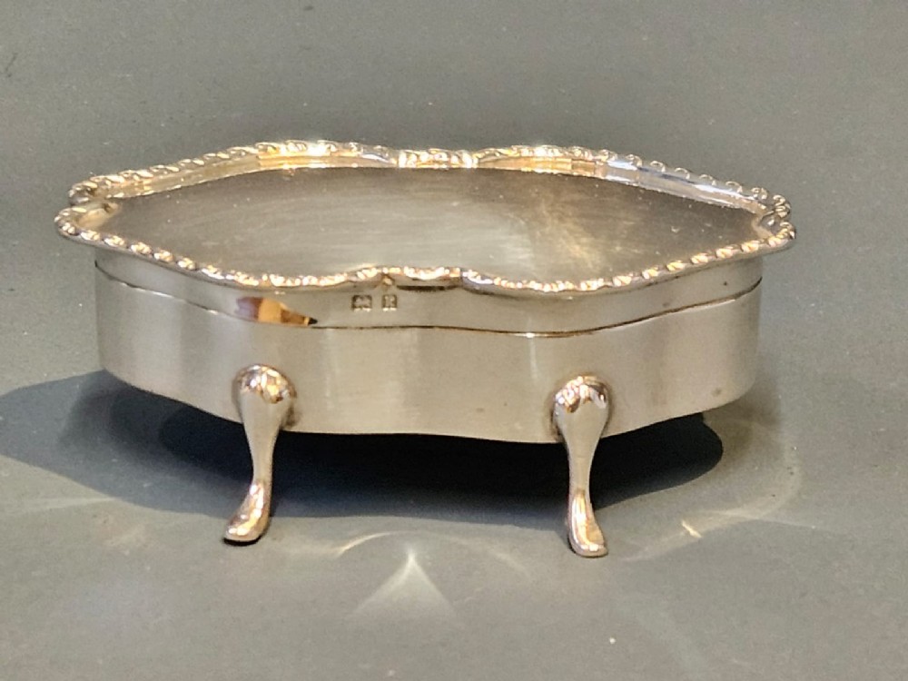 Edwardian Silver Trinket Box