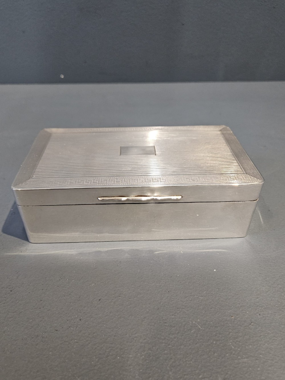 Superb Engine Turned George V Silver Box