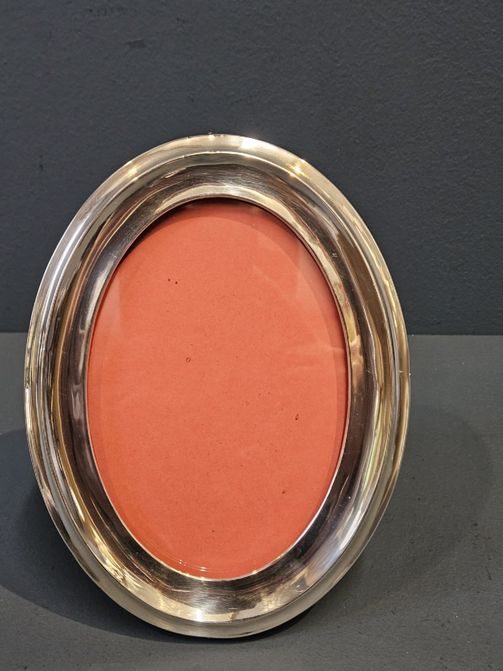 George V Oval Silver Photo Frame