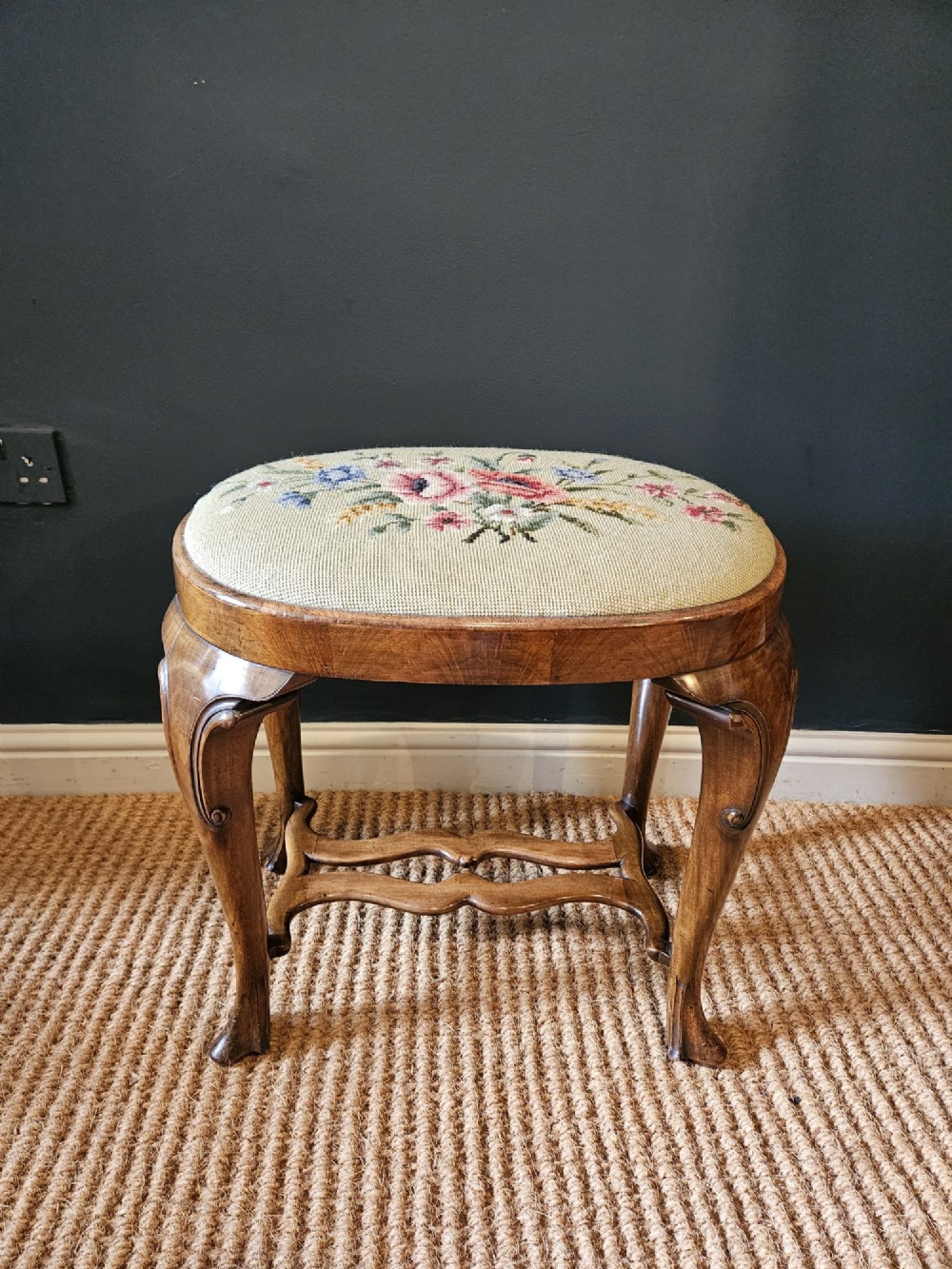 Edwardian Walnut Stool