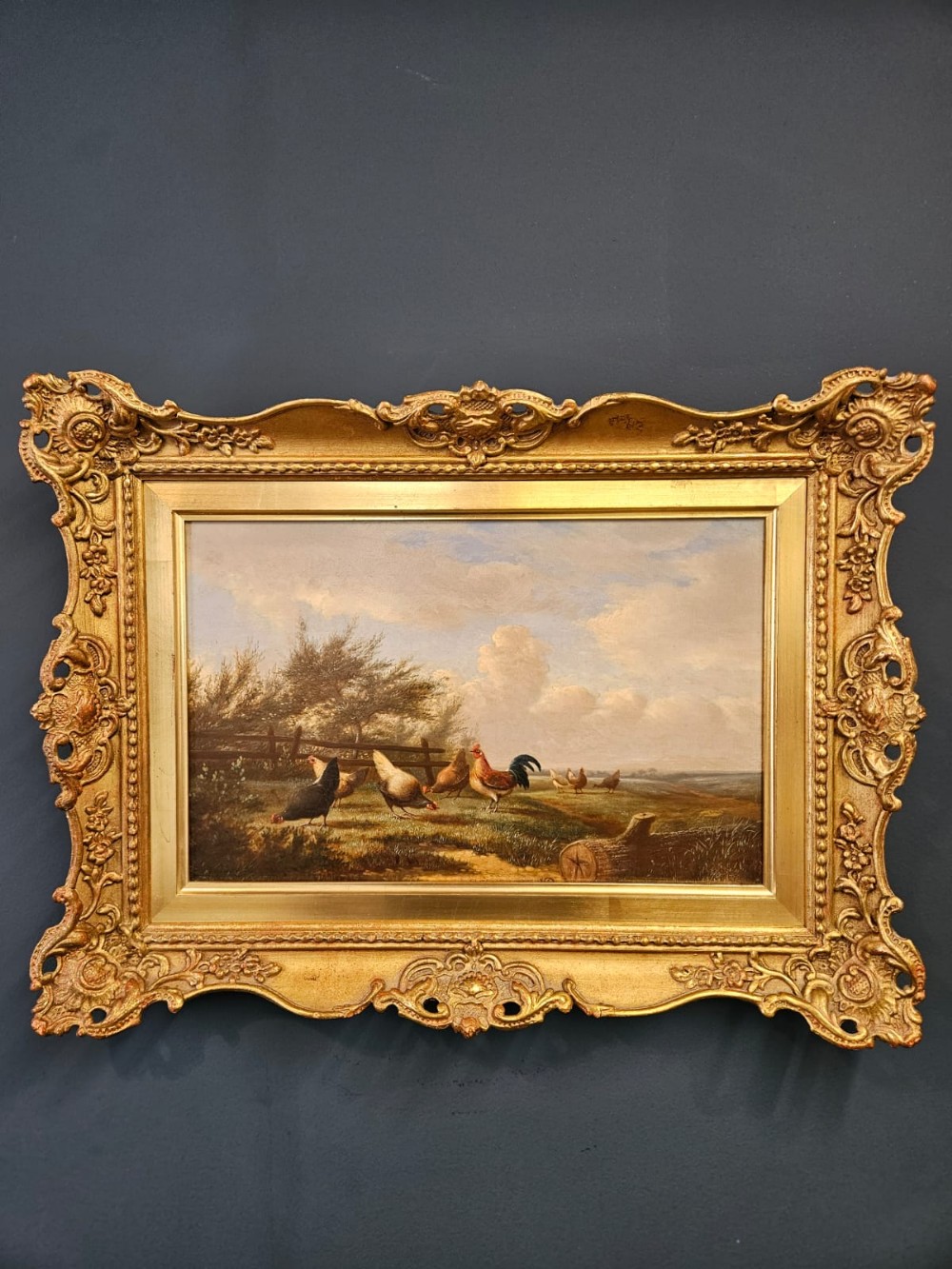 Victorian Oil on Board by Joseph Van Leemputten