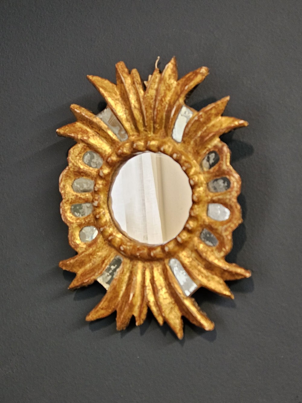 Small Decorative Venetian Gilt Mirror