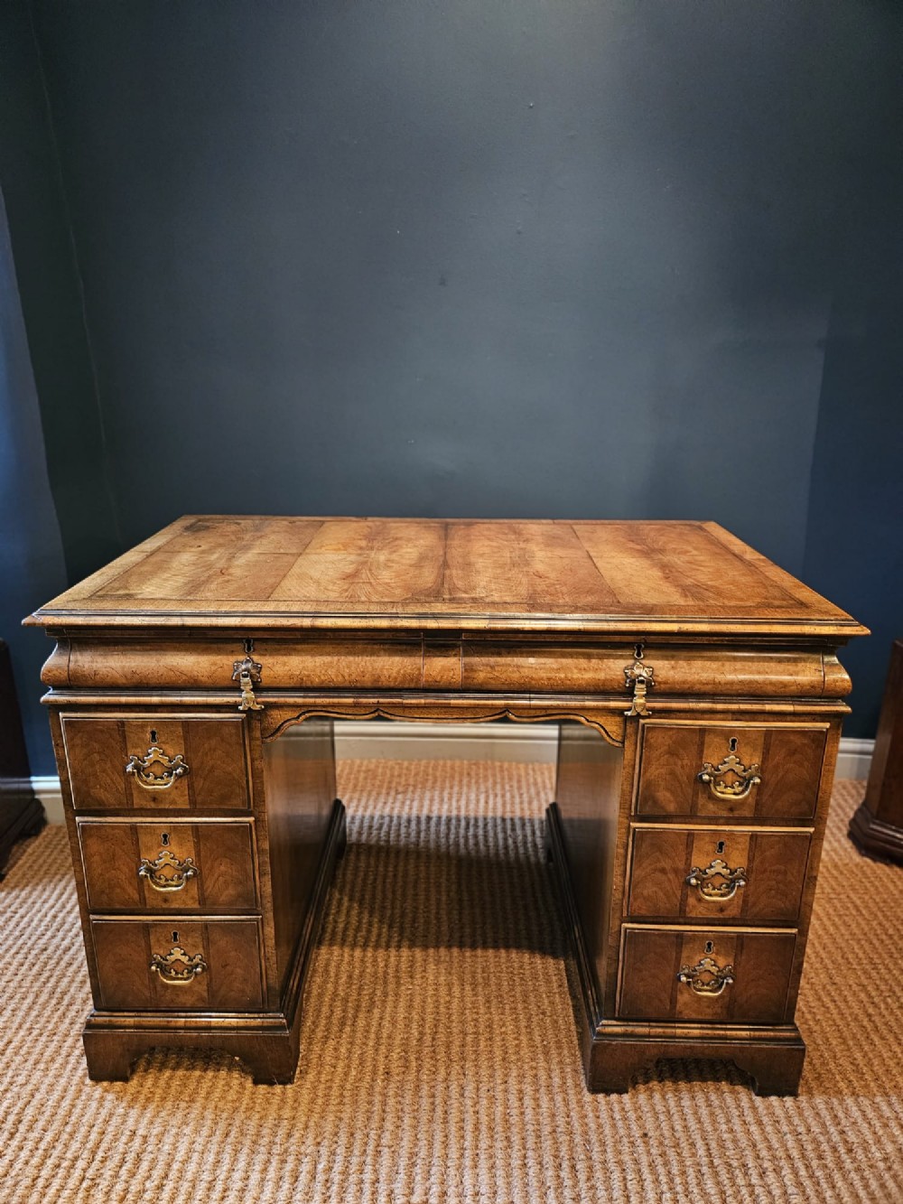 Quality Edwardian Walnut Writing Desk