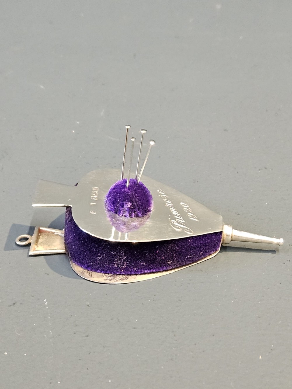 Silver Bellows Pin Cushion