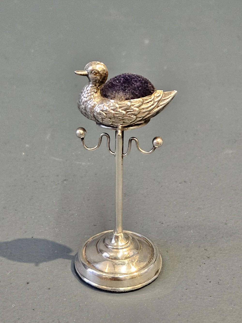 Silver Duck Pin Cushion