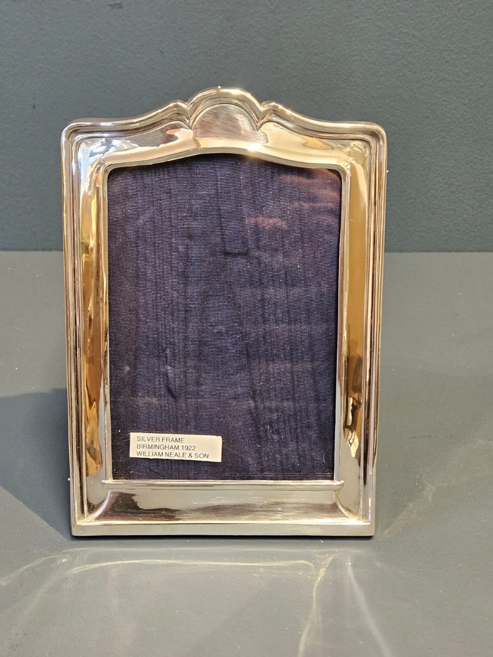 Silver Tucked Arched Top Frame