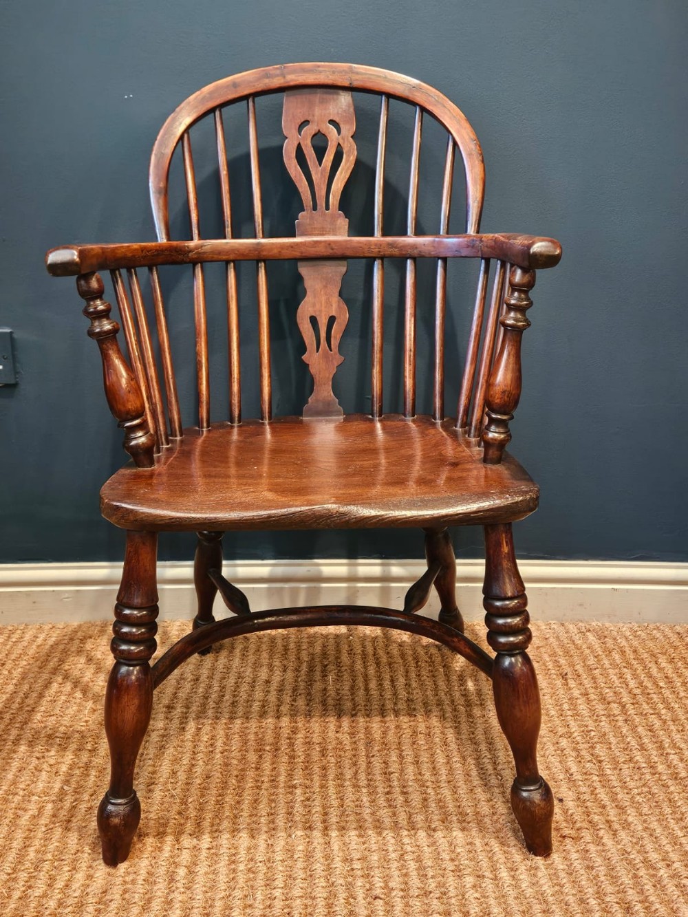 George III Yew Wood Windsor Chair