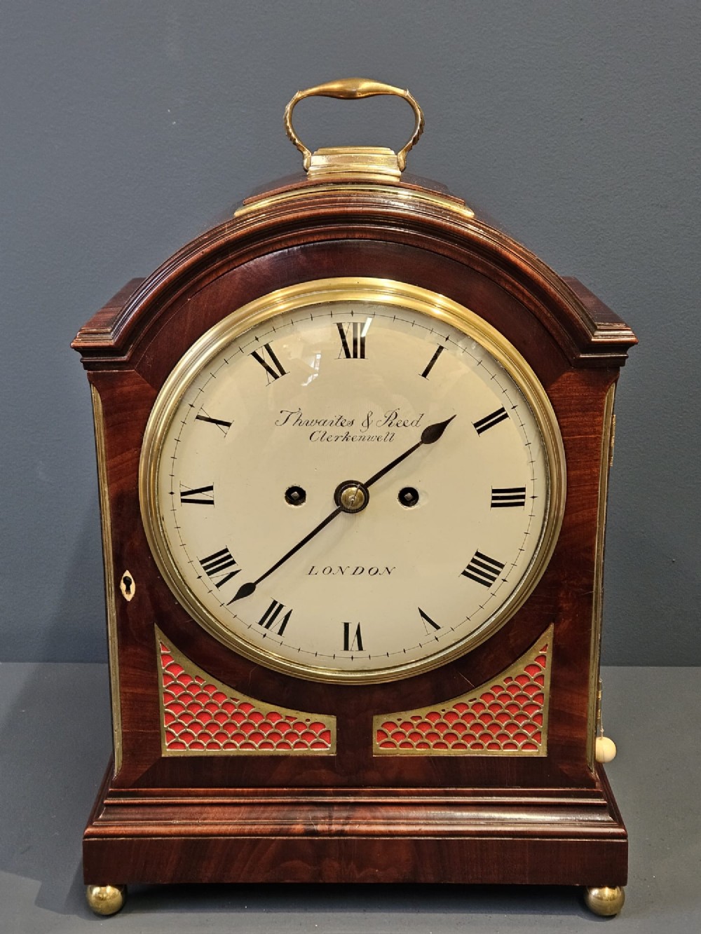 Regency Pad Top Bracket Clock by Thwaites and Reed