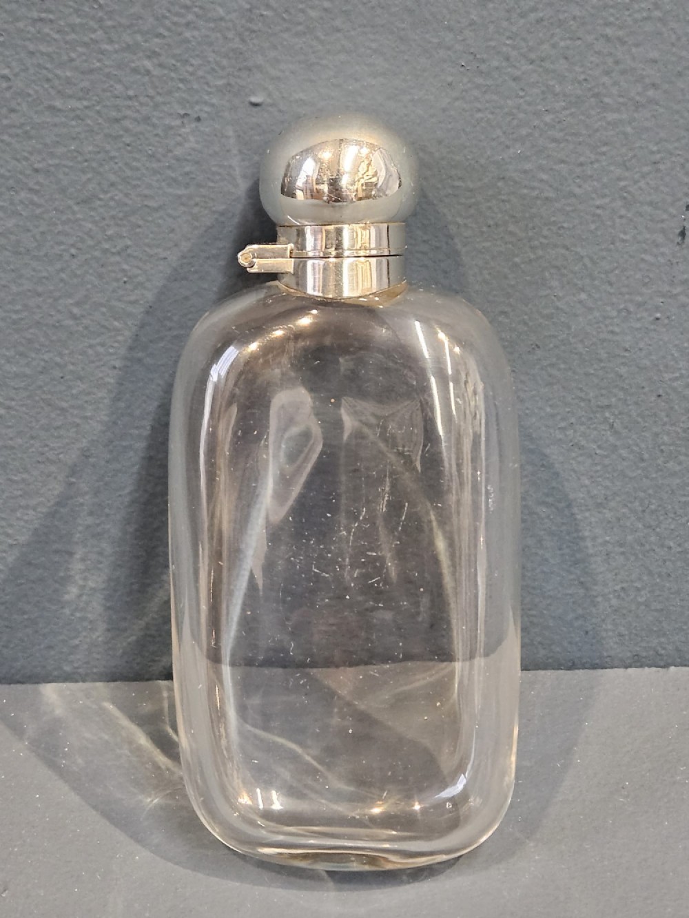 Silver Topped Hip Flask
