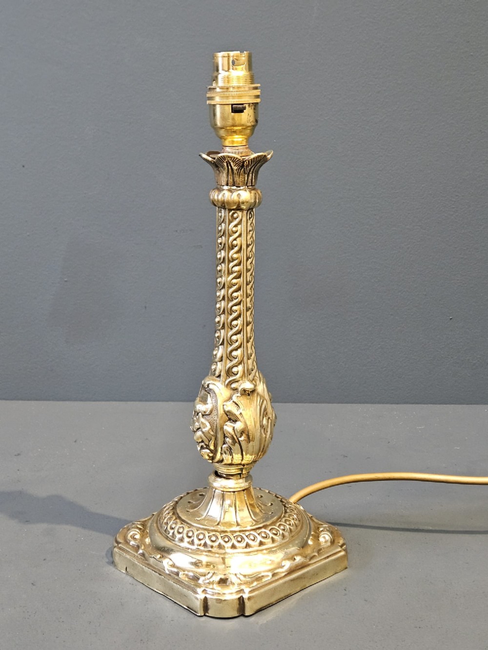 Edwardian Brass Table Lamp