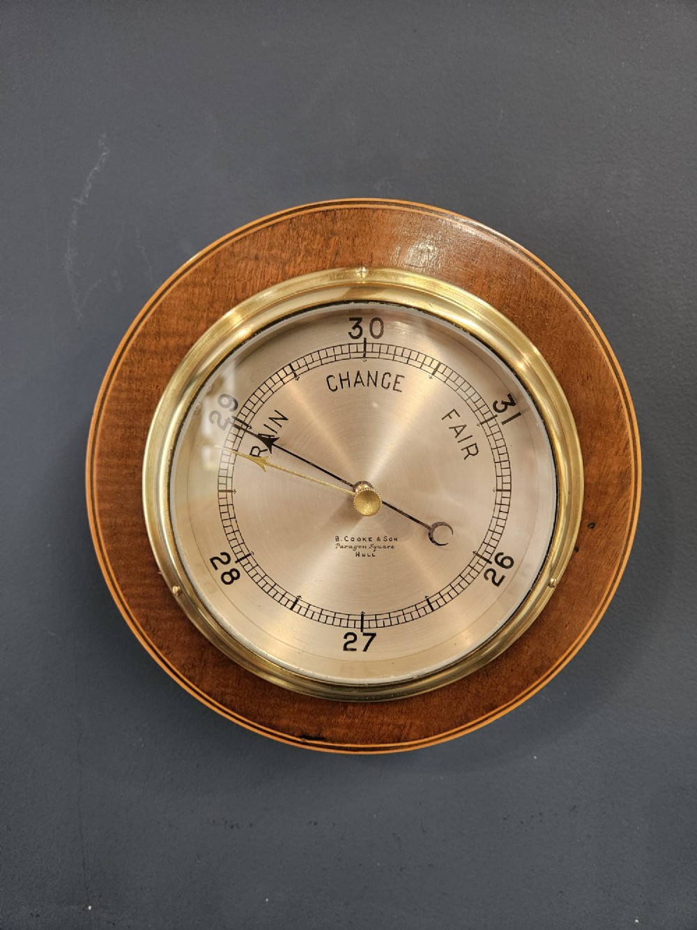 Edwardian Cooke of Hull Dial Barometer