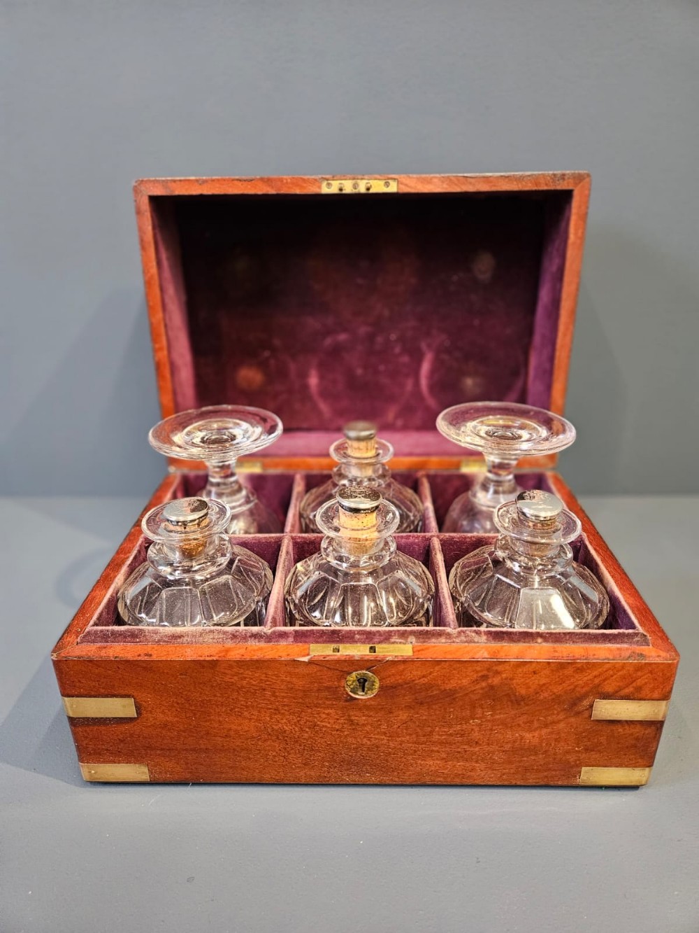 Regency Military Rummer and Decanter Box