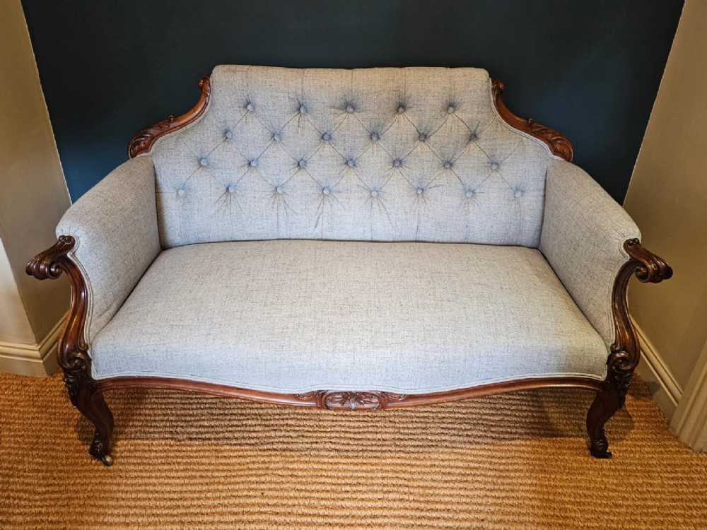 Early Victorian Rosewood Framed Sofa