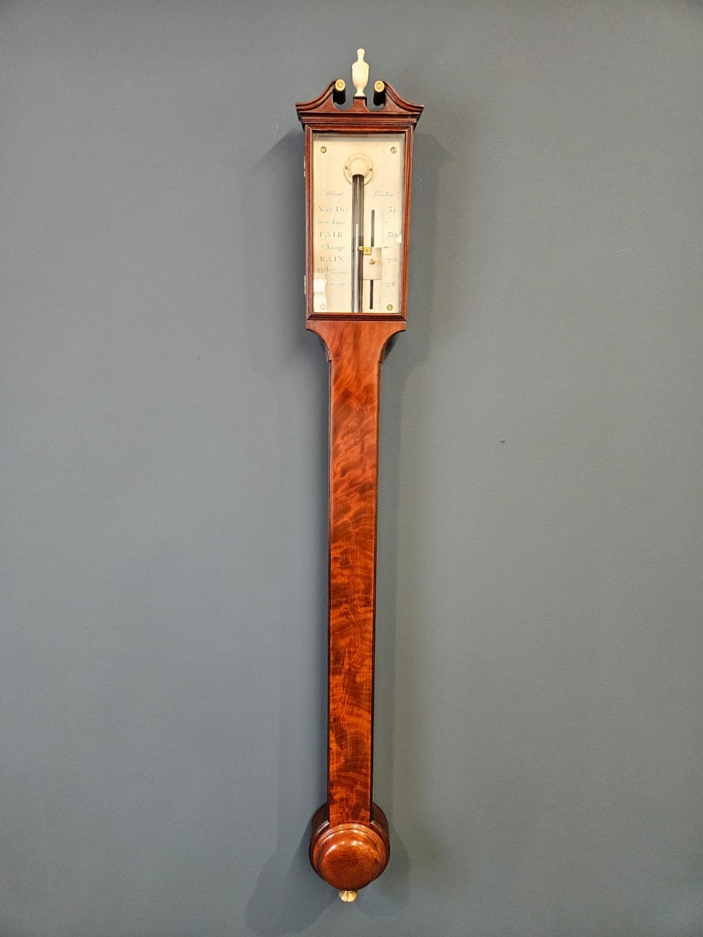Fine George III Stick Barometer by Blunt, London