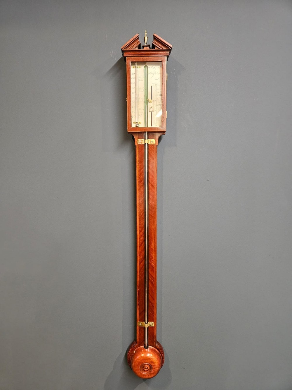 Georgian Mahogany Shaftsbury Stick Barometer