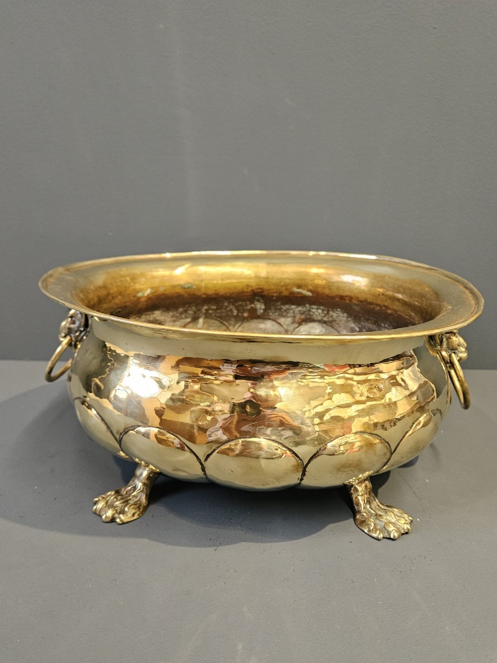 Victorian Brass Planter