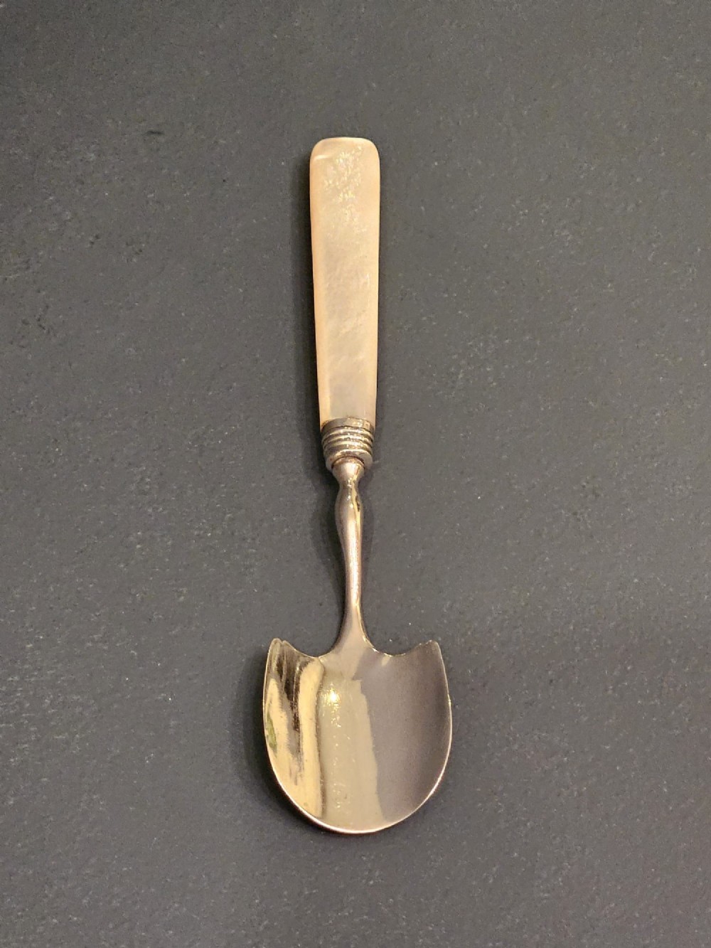 George III Silver Cheese Scoop