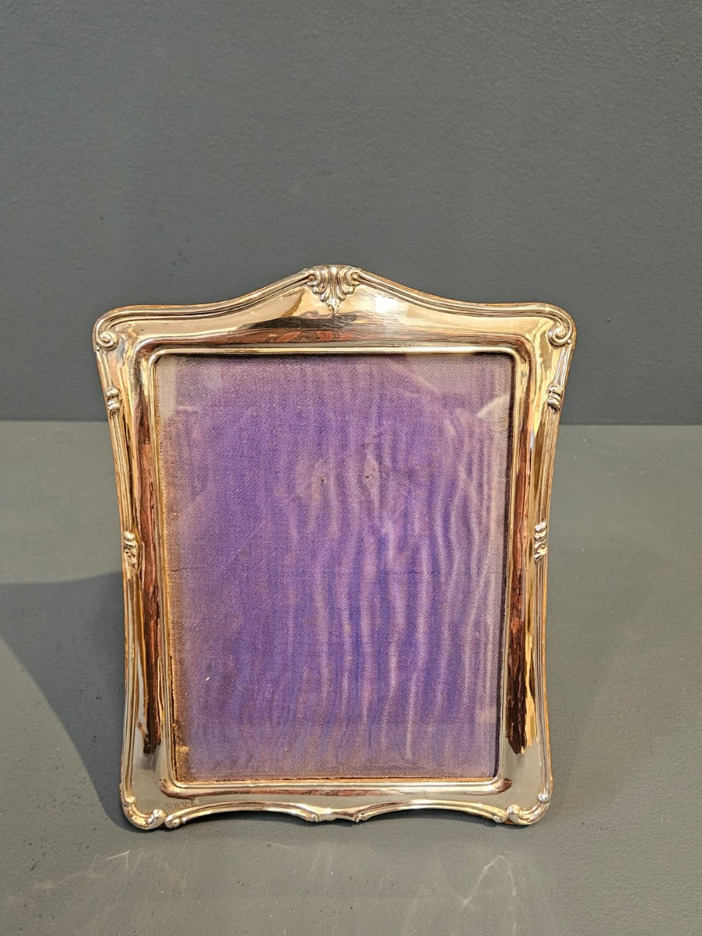 Embossed Silver Portrait Sized Photo Frame