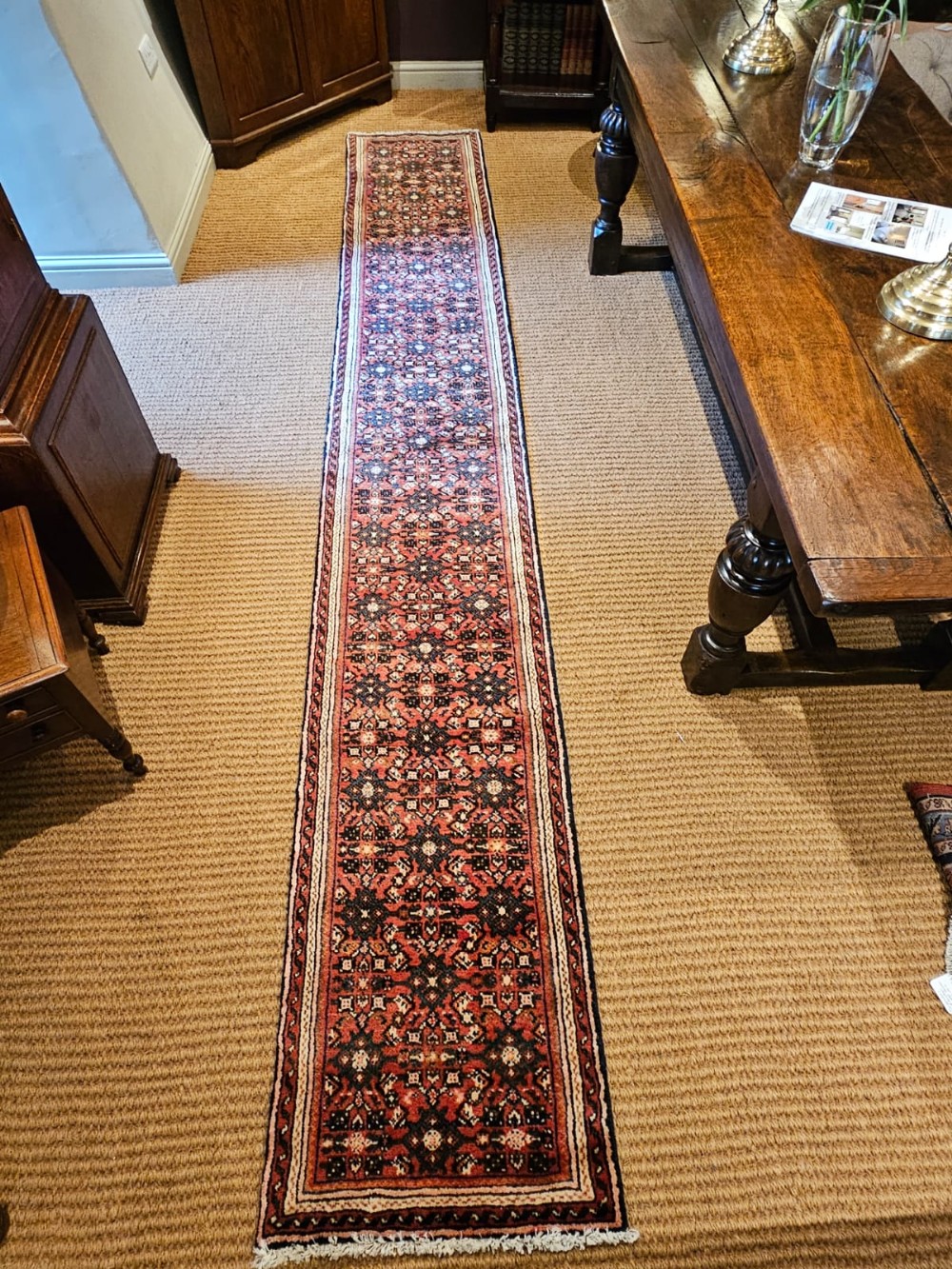 12 Foot Pure Wool Runner Rug