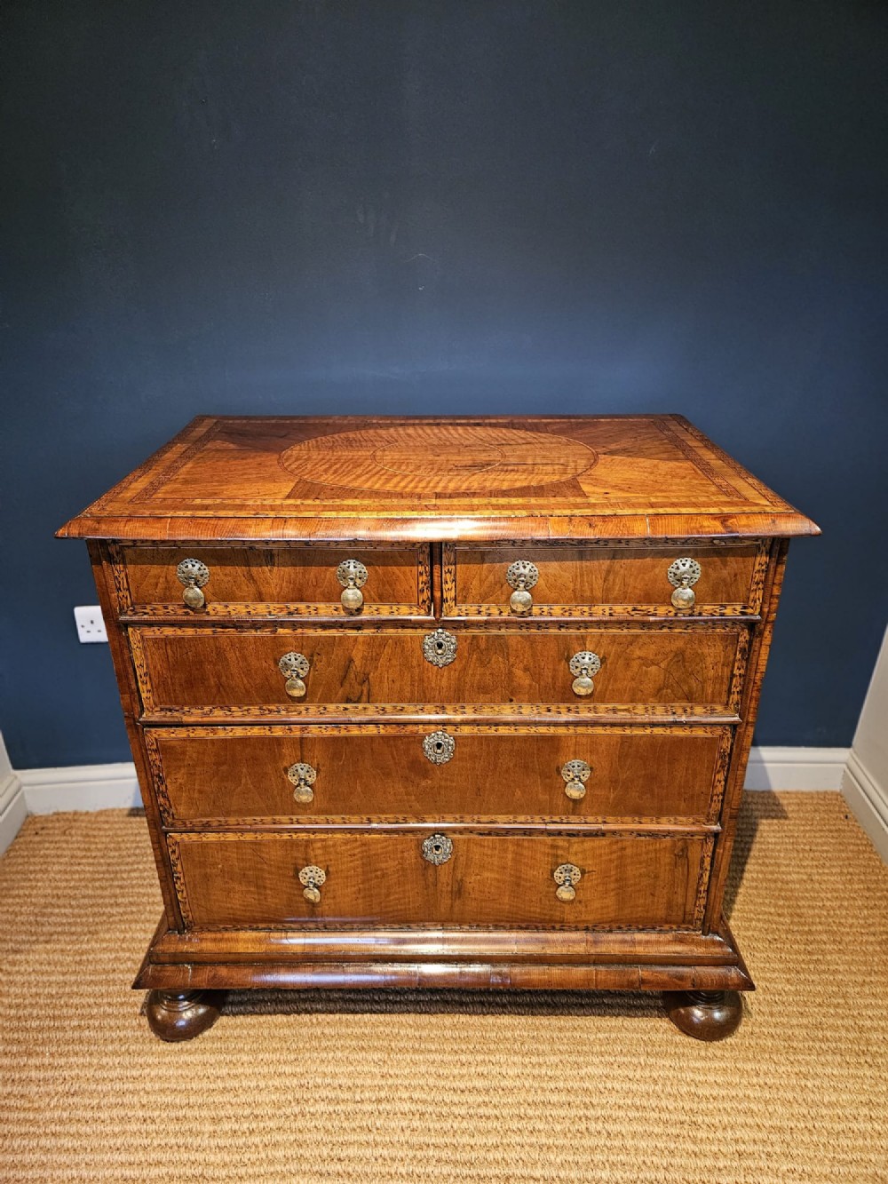 William & Mary Walnut Chest