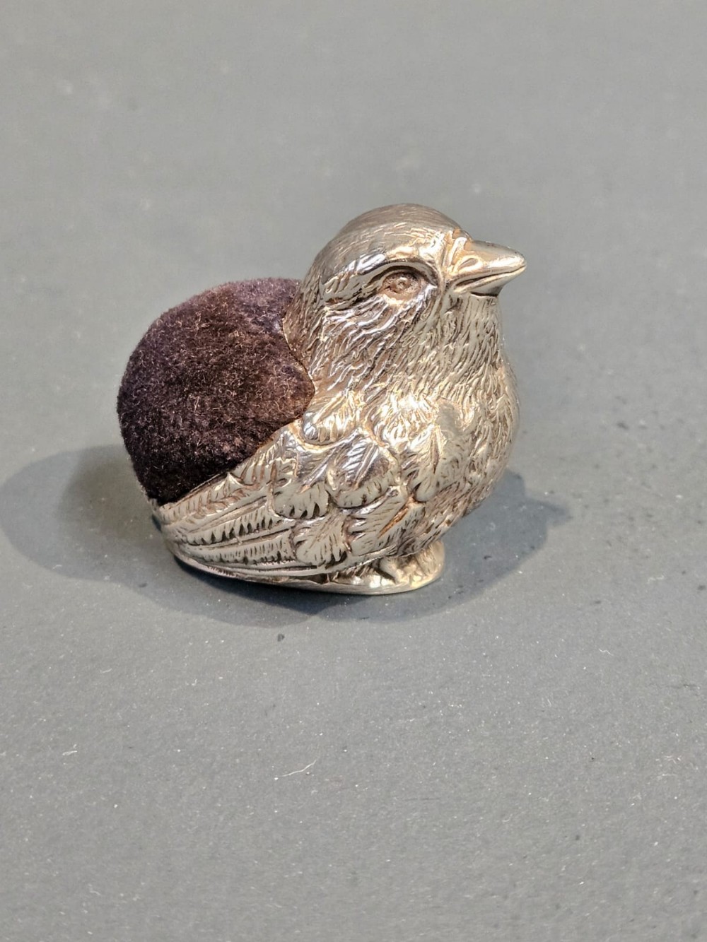 Edwardian Silver Chick Pin Cushion