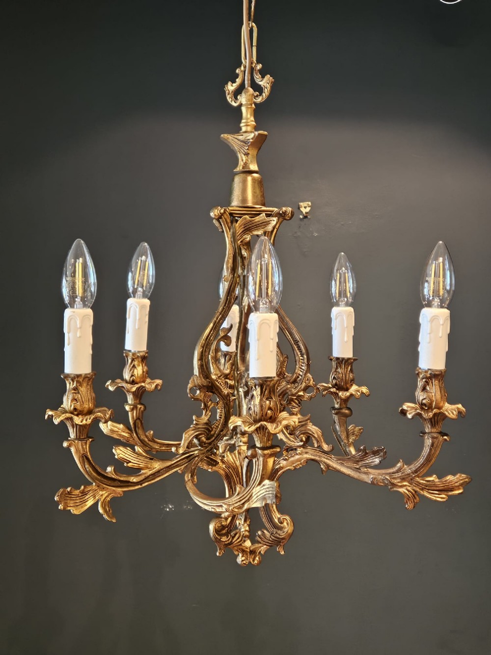1920's Rococo Style Chandelier