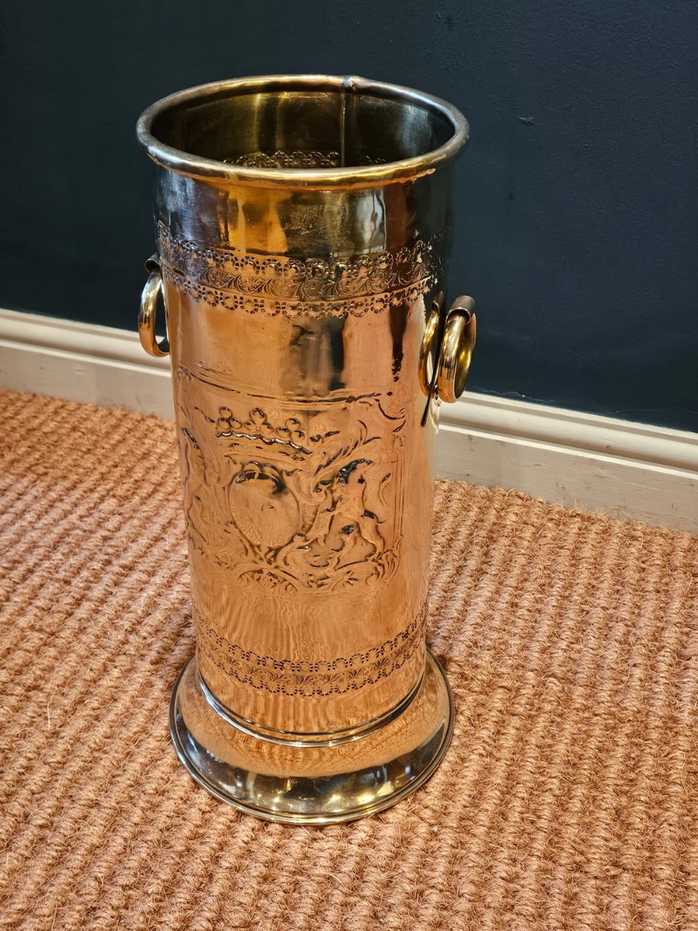 Edwardian Brass Stick Stand