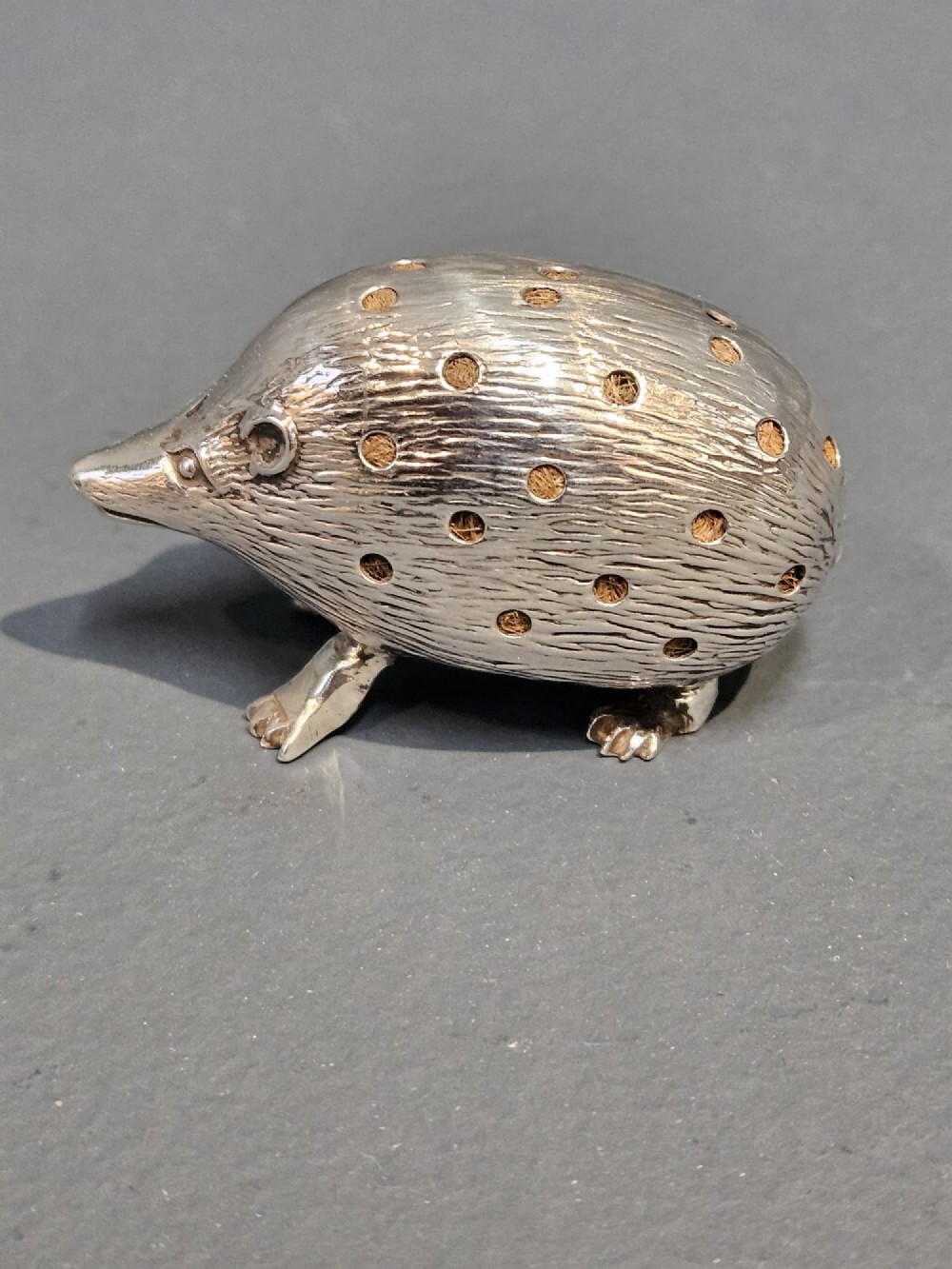Edwardian Silver Hedgehog Pin Cushion