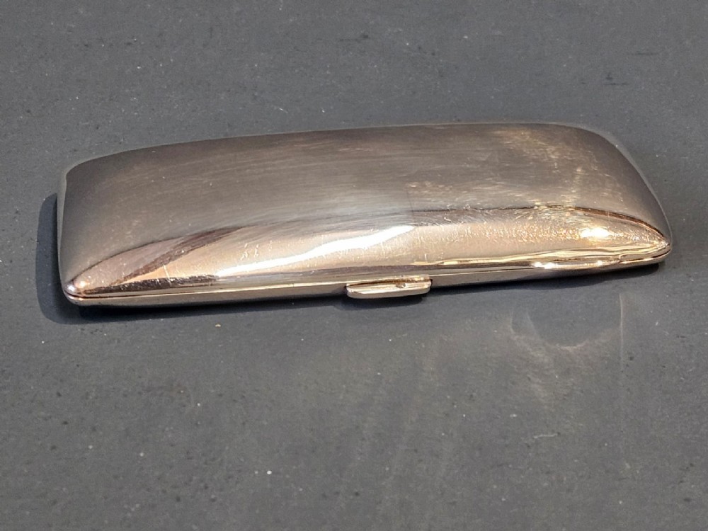 Edwardian Cast Silver Cigar Case