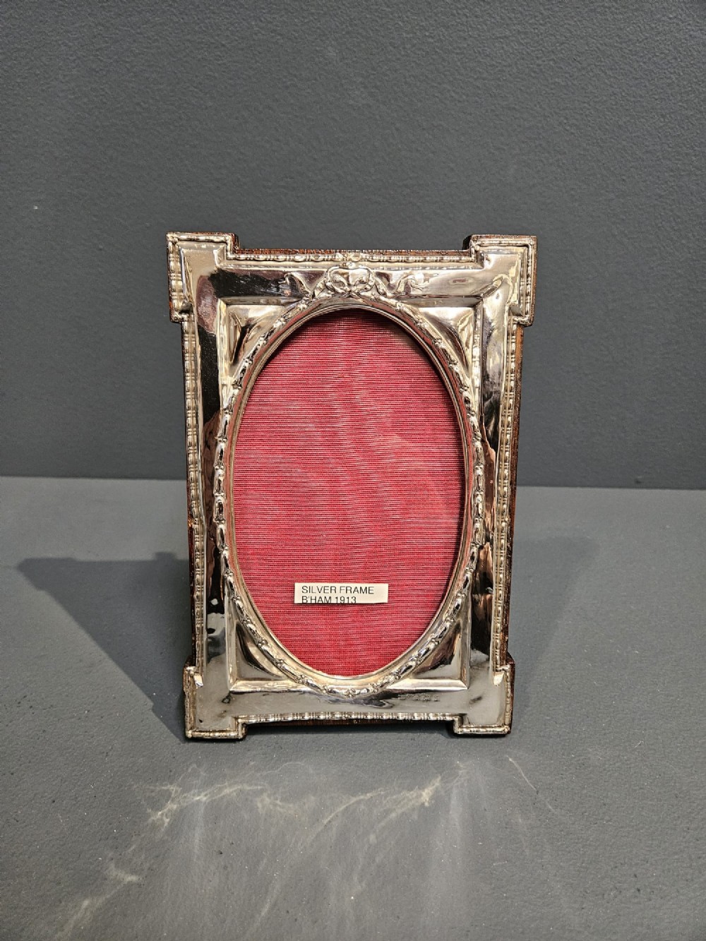 Early George V Embossed Silver Photo Frame