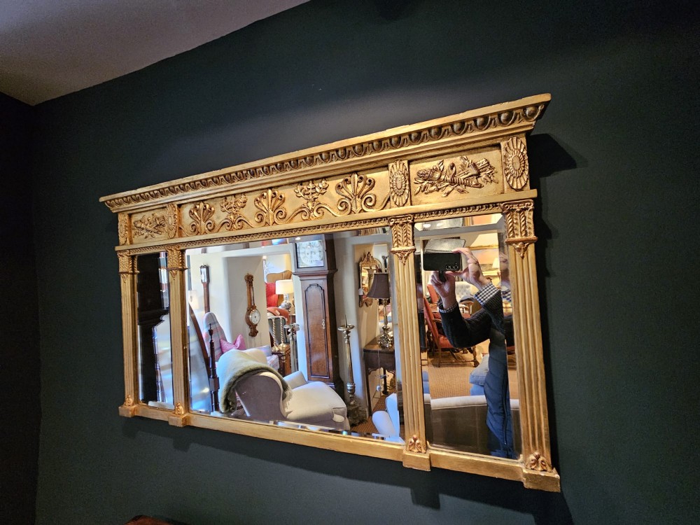 Victorian Timber Gilt Over Mantel Mirror