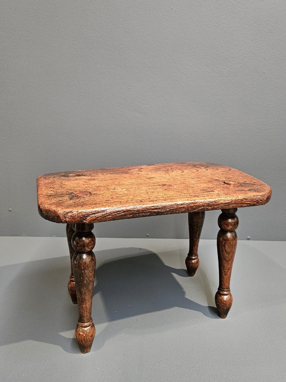 Georgian Welsh Elm Stool