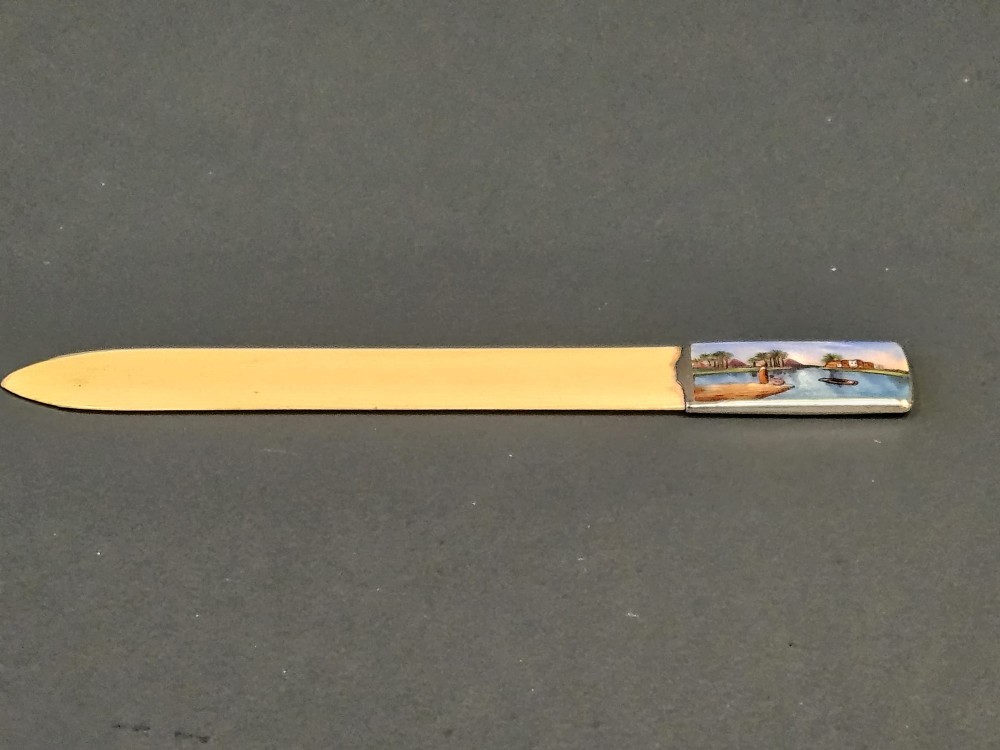 Silver and Enamel Paper Knife