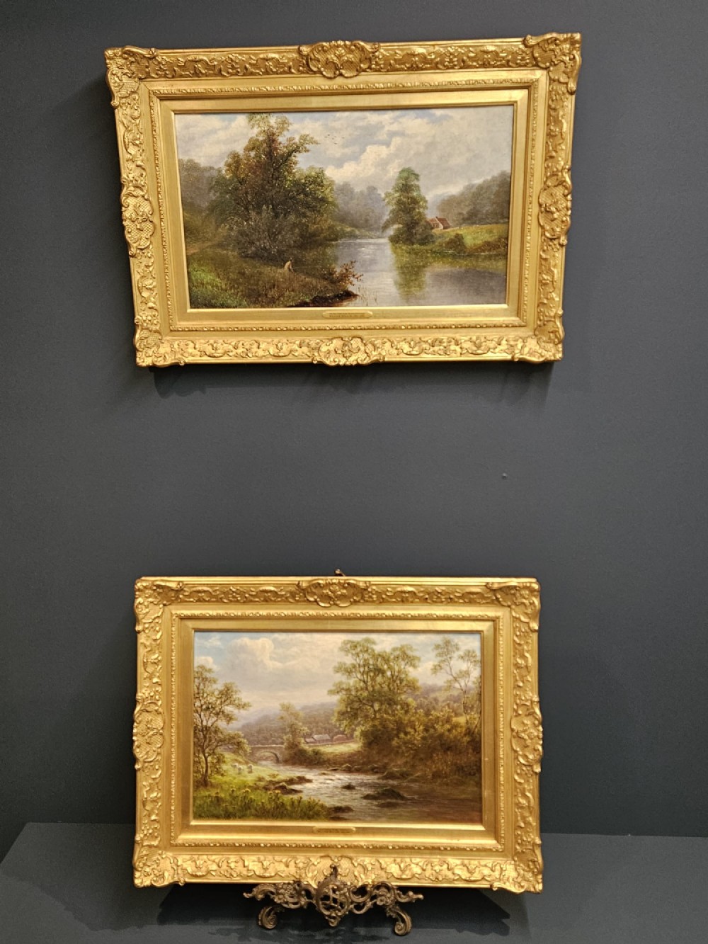 Matching Pair of Oil on Canvas Paintings by William Mellor