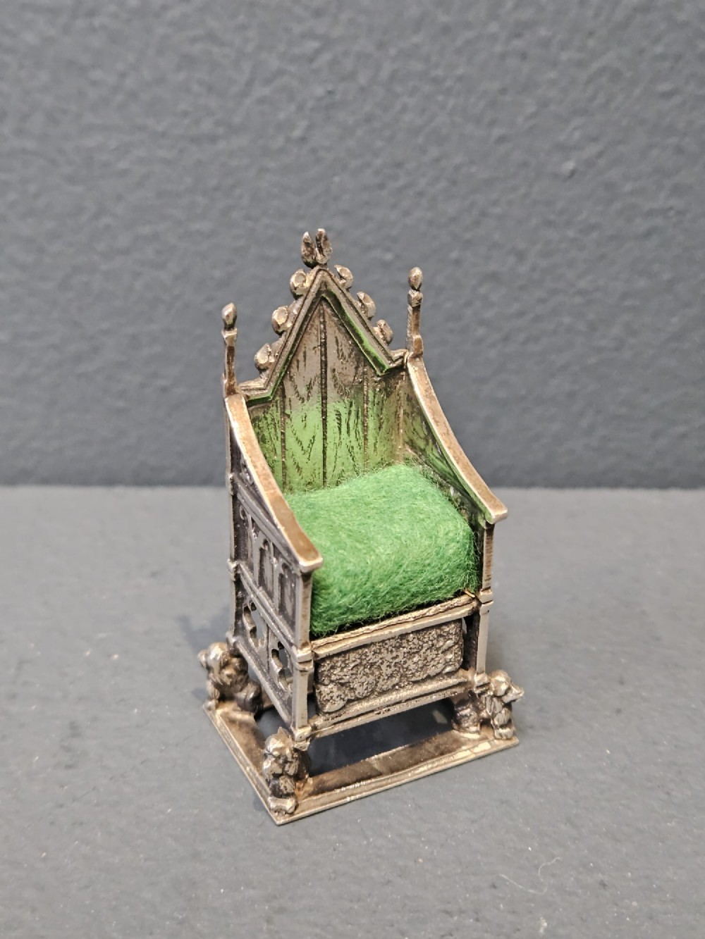 Silver Throne Pin Cushion