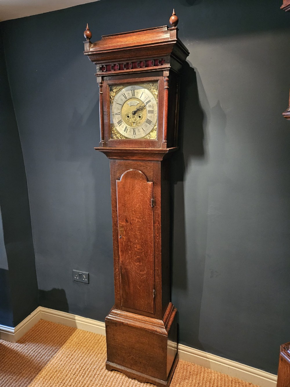 Fell of Ulverston George II Oak Longcase Clock