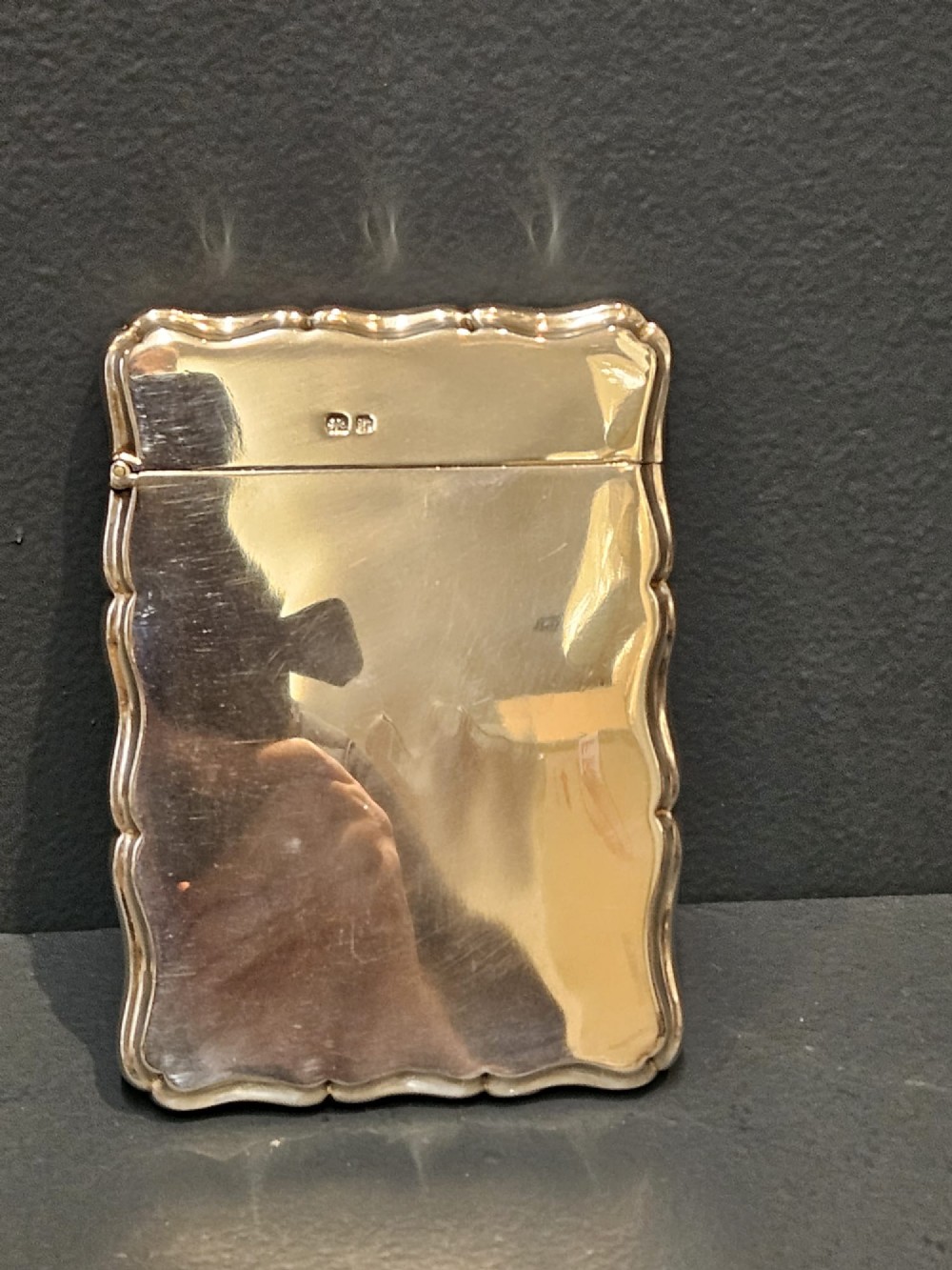Edwardian Polished Silver Card Case
