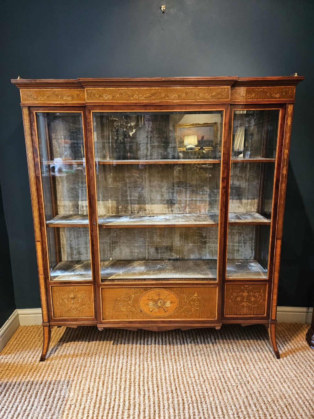Superb Victorian Edwards and Roberts Display Cabinet