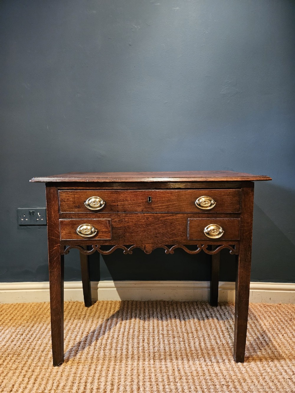 George III Oak Lowboy