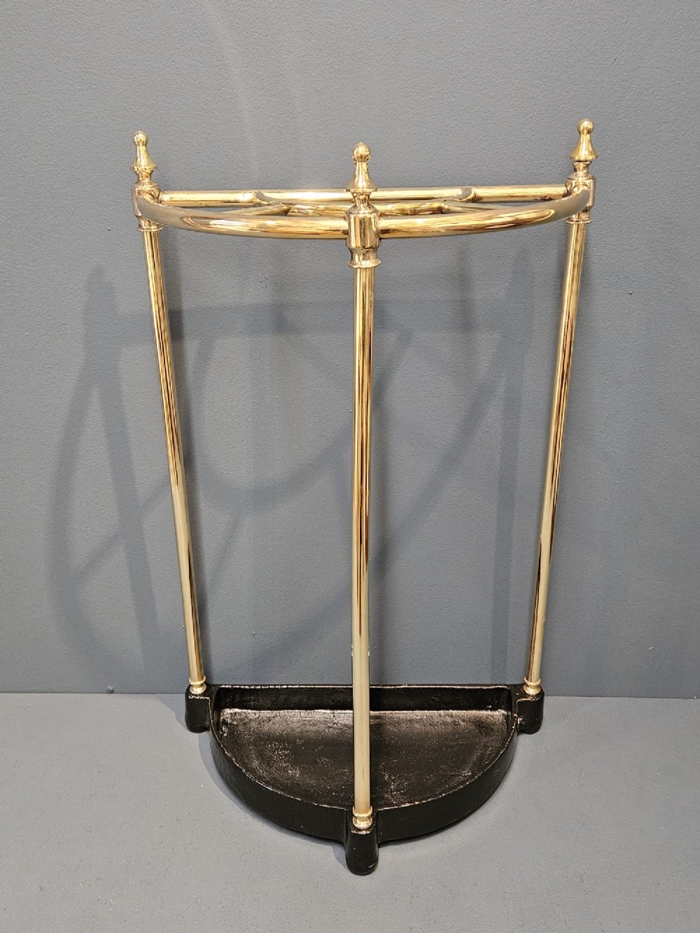 Victorian Cast Iron and Brass Stick Stand